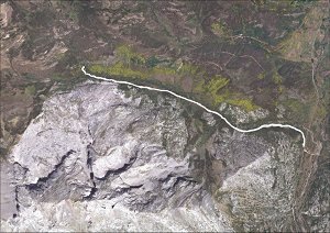 Ortofoto de la ruta